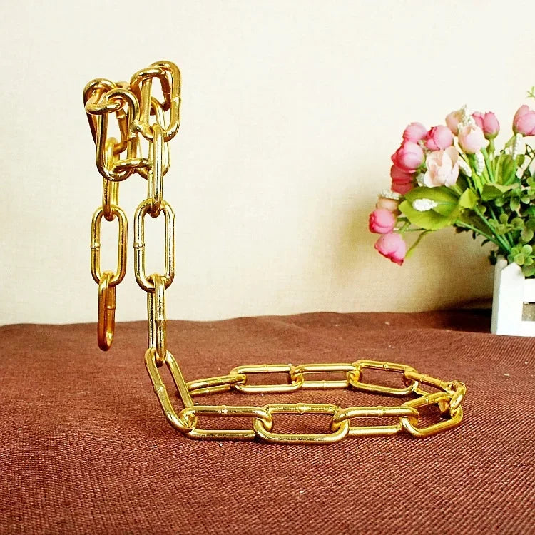 Hanging Iron Chain Wine Bottle Holder - Table Piece