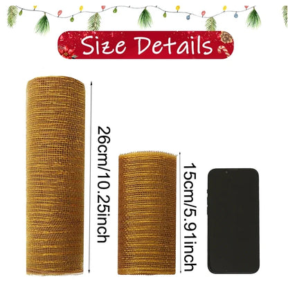 Christmas Tree Decorations Ribbon Mesh