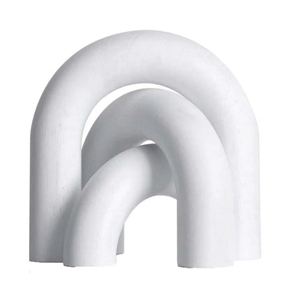 Boho Style Arched Wooden Ornament - Table Piece