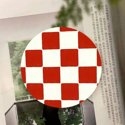 Checkered pattern Wooden Coaster  Suitable For Restaurants And Coffee Shops Easy To Wash And Clean Table Piece
