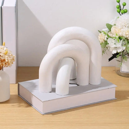 Boho Style Arched Wooden Ornament - Table Piece
