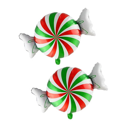 Red Green Christmas Ball Sahpe Foil