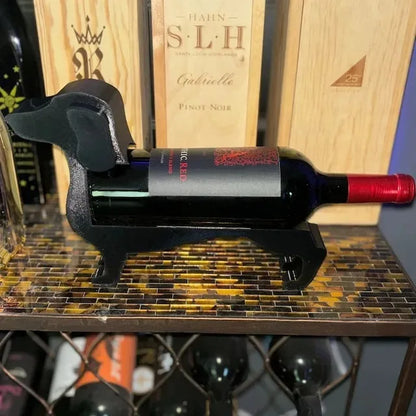 Dog Wine Bottle Holder Table Piece