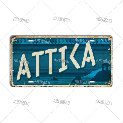 Wanderlust Metal Travel Sign