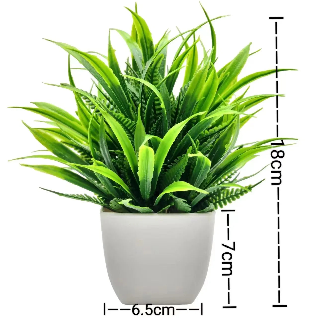Plants with Plastics Pots - Office Desk Living Room and Bedroom Decoration Table Piece