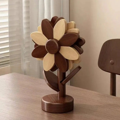 Decorative Sunflower Wood Coaster & Placemat - Table Piece