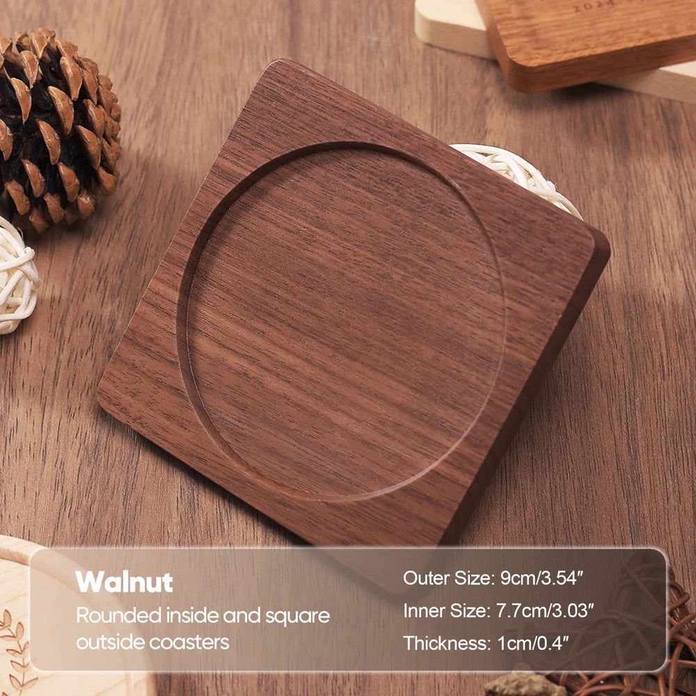 Natural Beech Wood Coffee & Tea Coaster - Table Piece