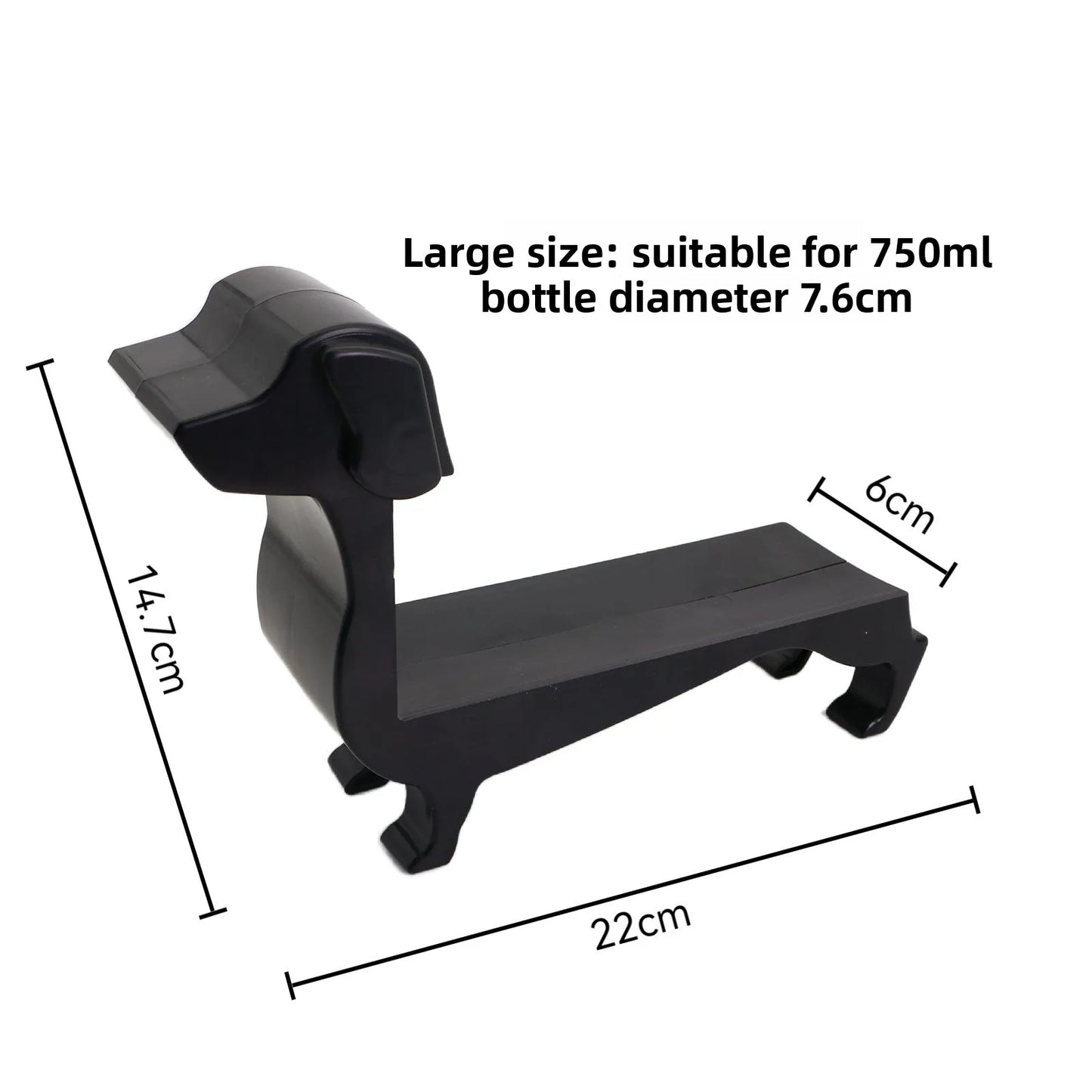 Dog Wine Bottle Holder Table Piece