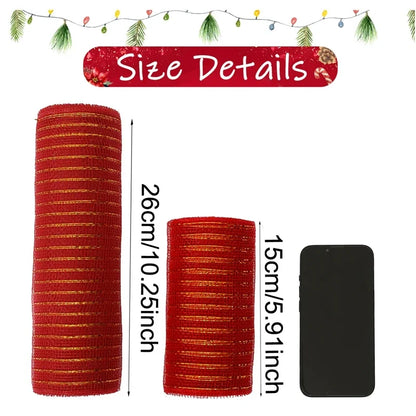 Christmas Tree Decorations Ribbon Mesh