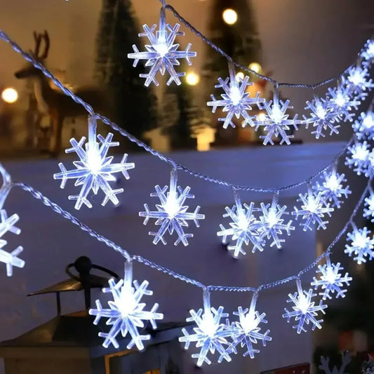 1pc LED Christmas Snowflake String