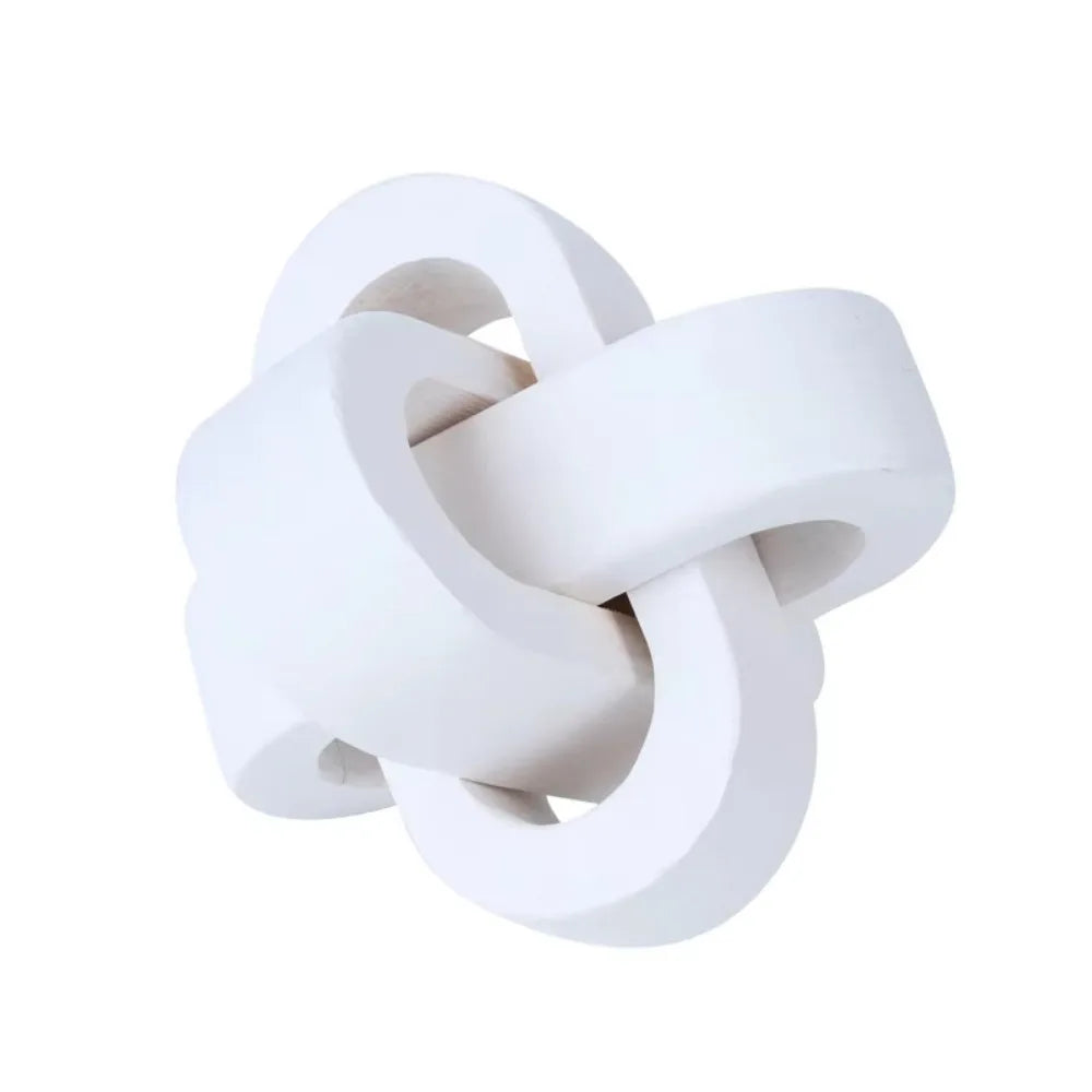 Handcrafted Boho Wooden Link Ornament - Table Piece