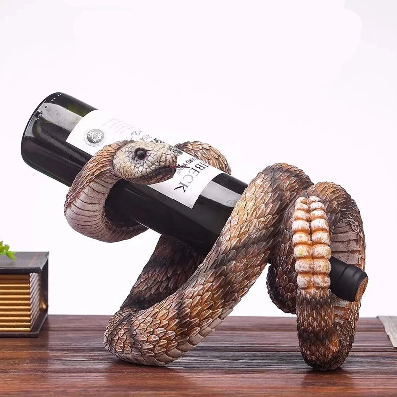Cobra Statue Wine Holder Table Piece