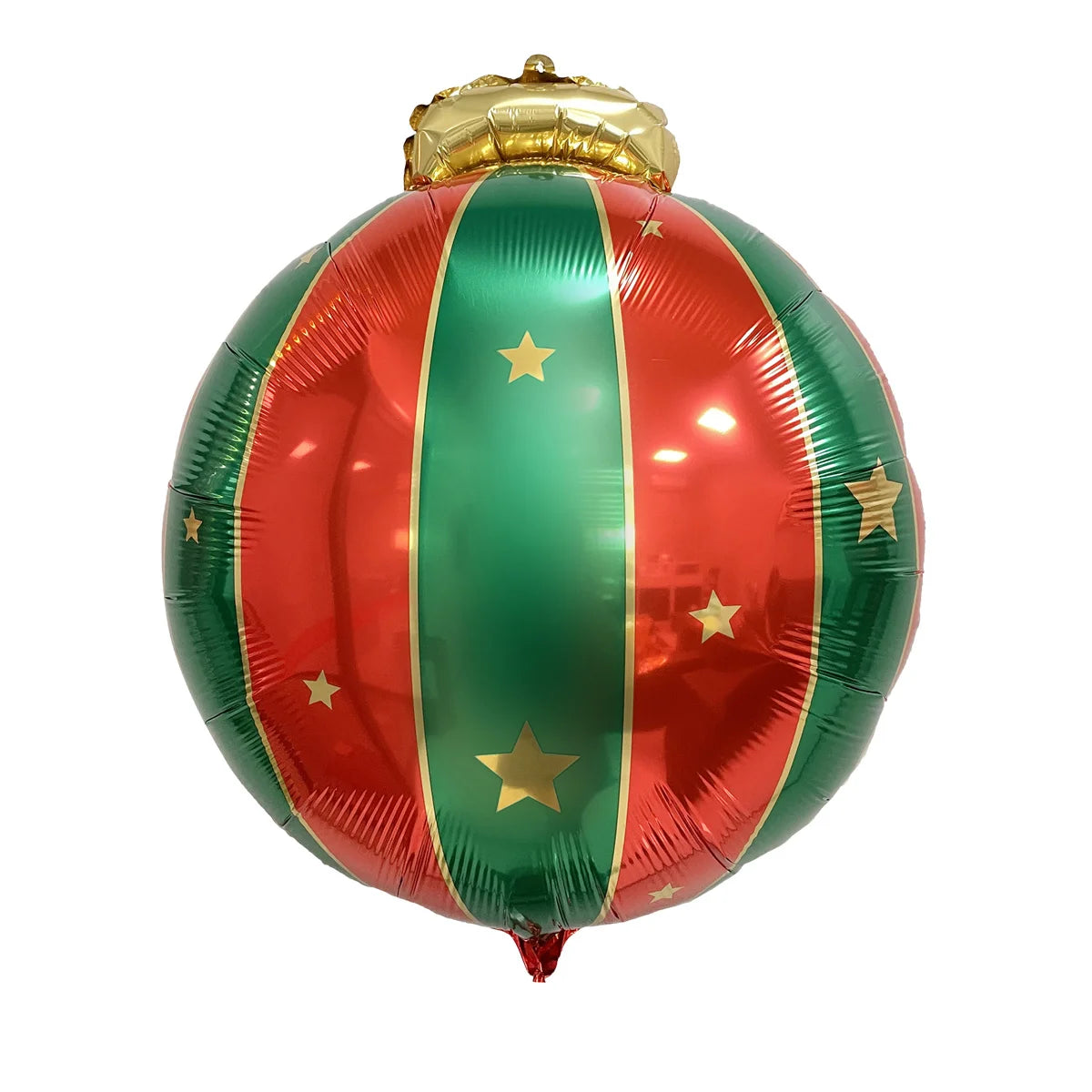 Red Green Christmas Ball Sahpe Foil