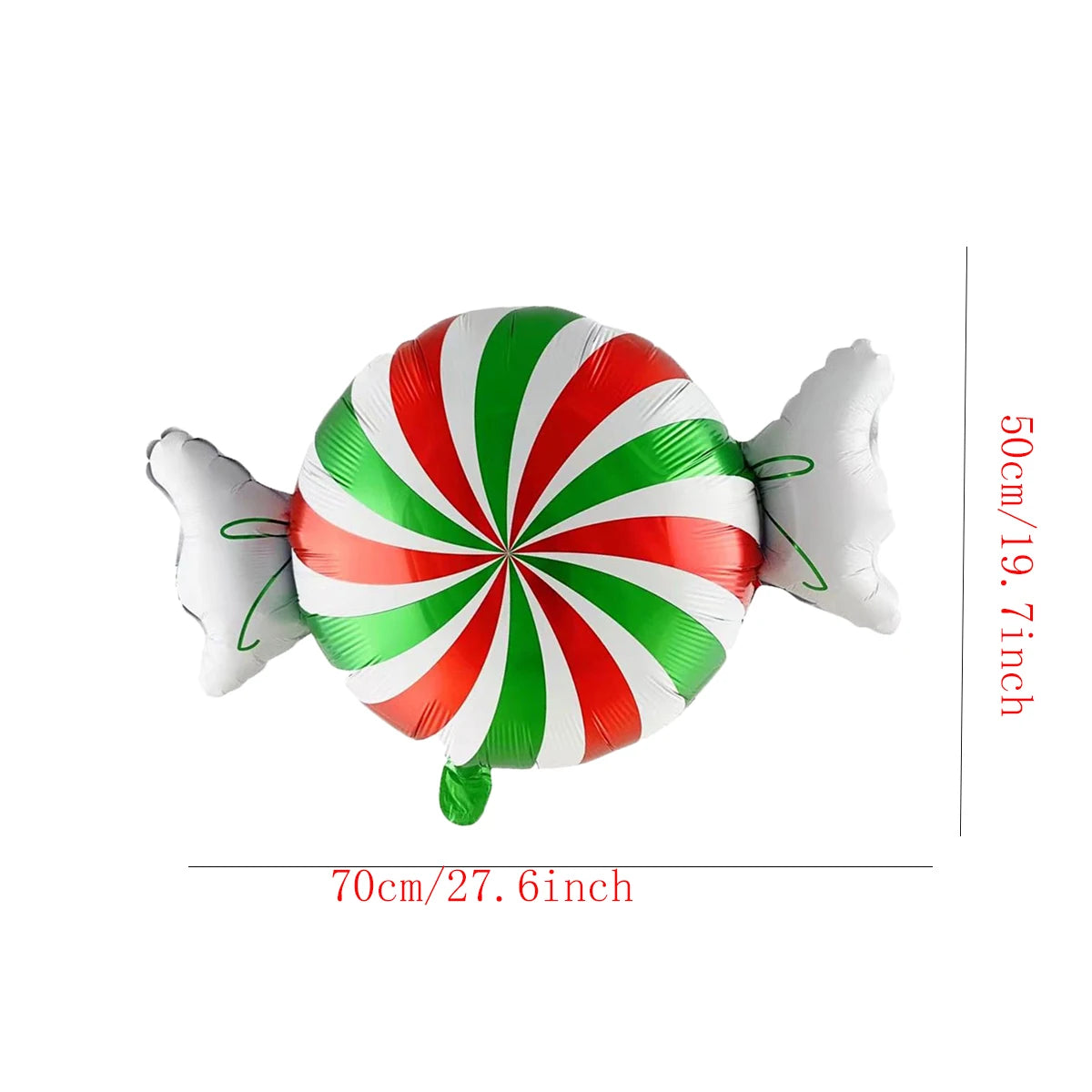 Red Green Christmas Ball Sahpe Foil