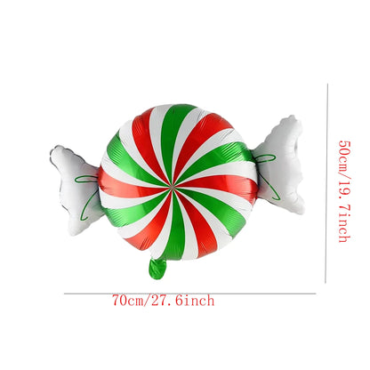 Red Green Christmas Ball Sahpe Foil