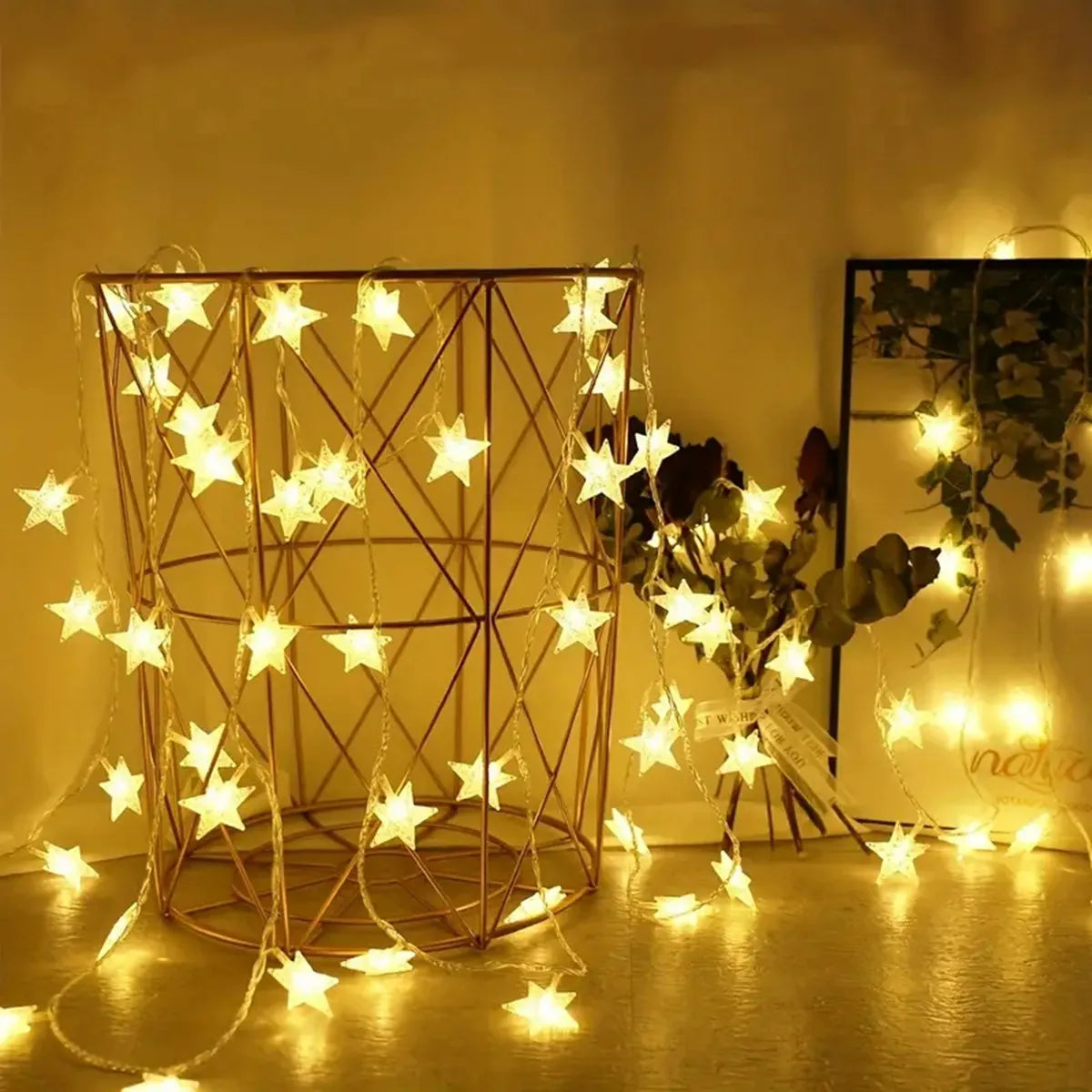 1PC 10/20/30/40 LED Star String Lights