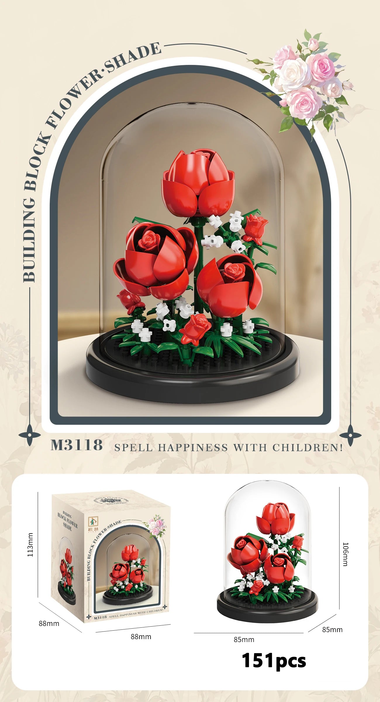 Bloom Bricks Bouquet Kit