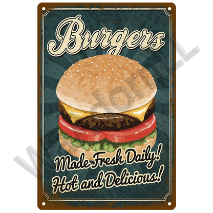 Diner Days Vintage Tin Sign