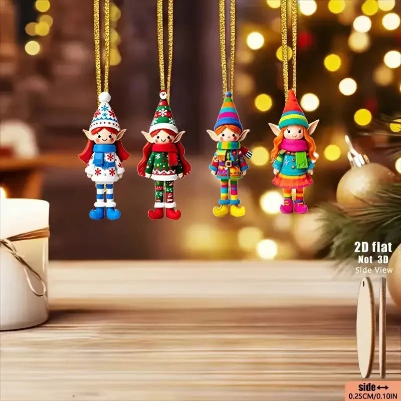 Christmas Wooden Pendants - Tree Hanging Oranment