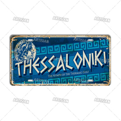 Wanderlust Metal Travel Sign
