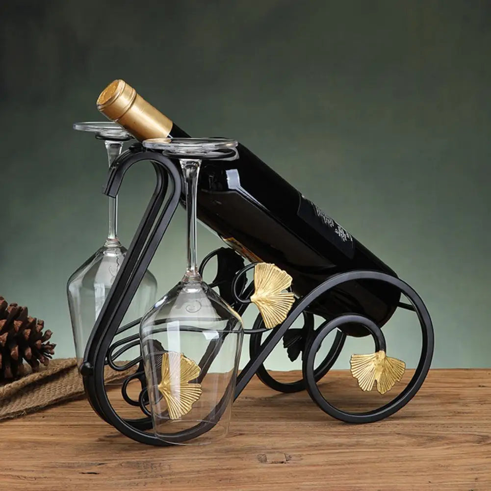 Triangular Base Wine Holder Table Piece