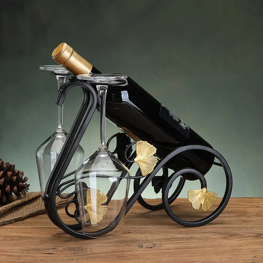 Triangular Base Wine Holder Table Piece