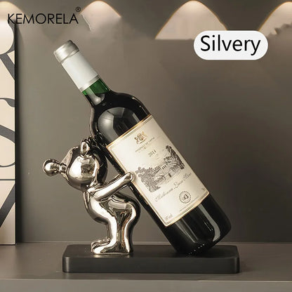 Wine Rack Ceramic Cartoon Table Piece