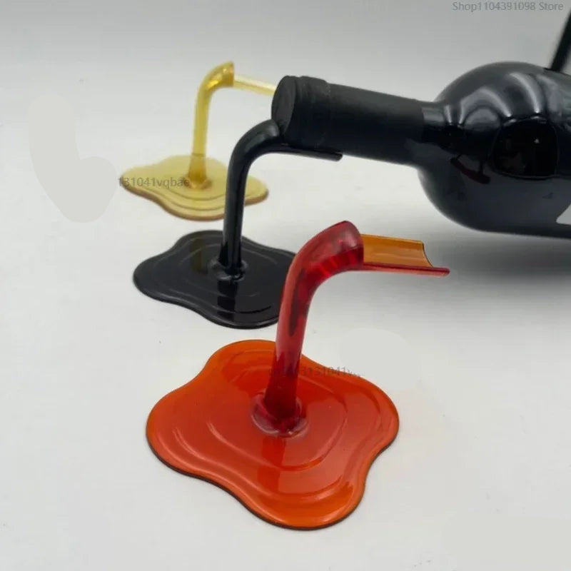 Creative Overflow Wine Bottle Display Stand - Table Piece