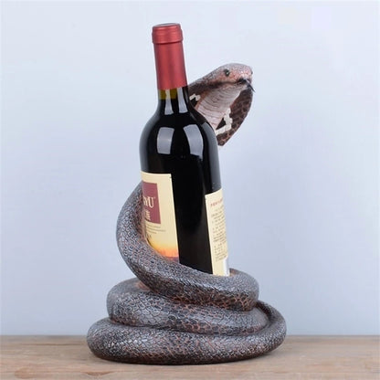 Cobra Statue Wine Holder Table Piece