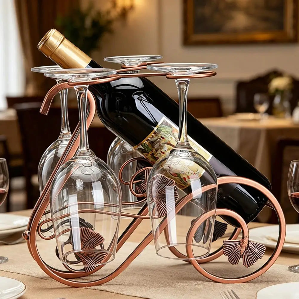 Triangular Base Wine Holder Table Piece