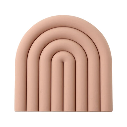 Modilan Rainbow Silicone Mat Pot Mat Thermal Mat Table Mat Heat Resistant High Temperature Cup Mat Thickened To Prevent Scalding Table Piece