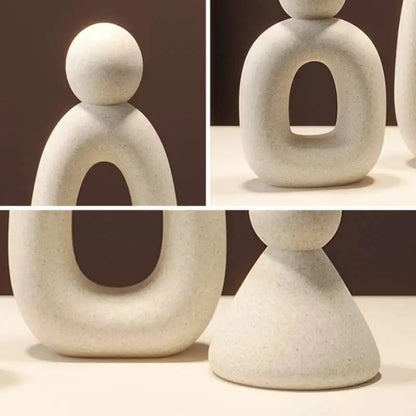 Modern Nordic Family Hollow Sculpture - Table Piece