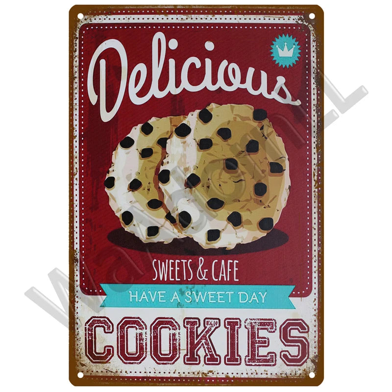 Diner Days Vintage Tin Sign
