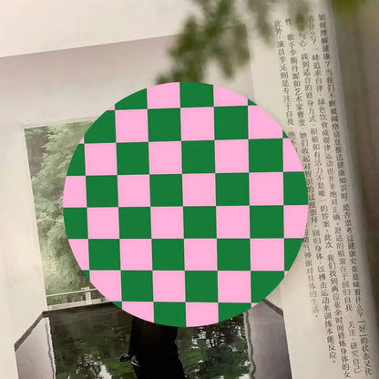Checkered pattern Wooden Coaster  Suitable For Restaurants And Coffee Shops Easy To Wash And Clean Table Piece