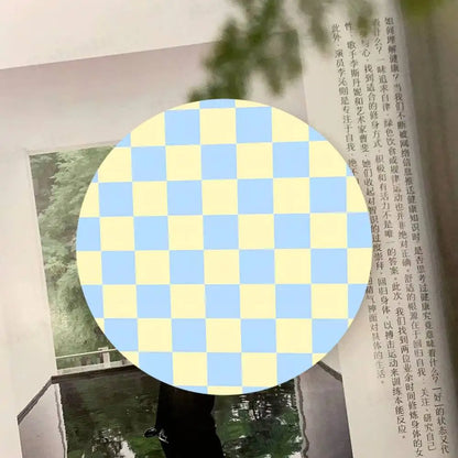 Checkered pattern Wooden Coaster  Suitable For Restaurants And Coffee Shops Easy To Wash And Clean Table Piece