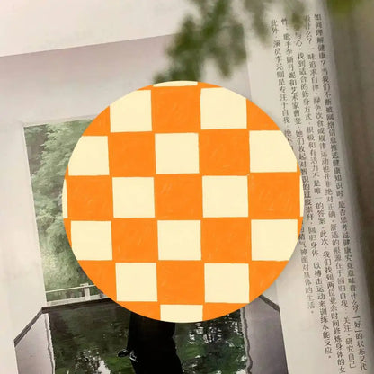 Checkered pattern Wooden Coaster  Suitable For Restaurants And Coffee Shops Easy To Wash And Clean Table Piece