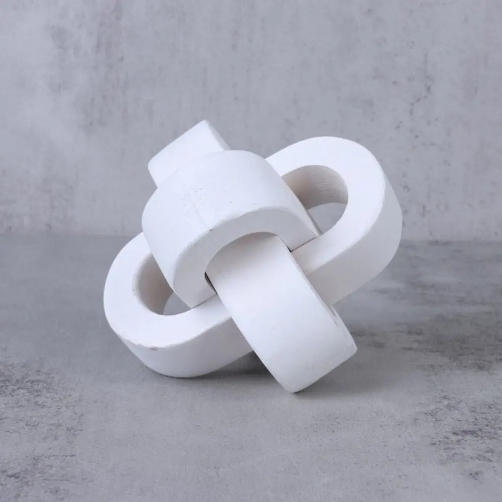 Handcrafted Boho Wooden Link Ornament - Table Piece