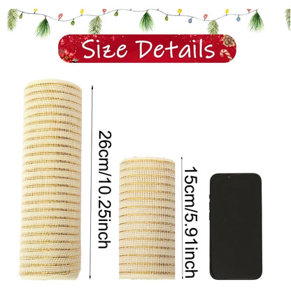 Christmas Tree Decorations Ribbon Mesh