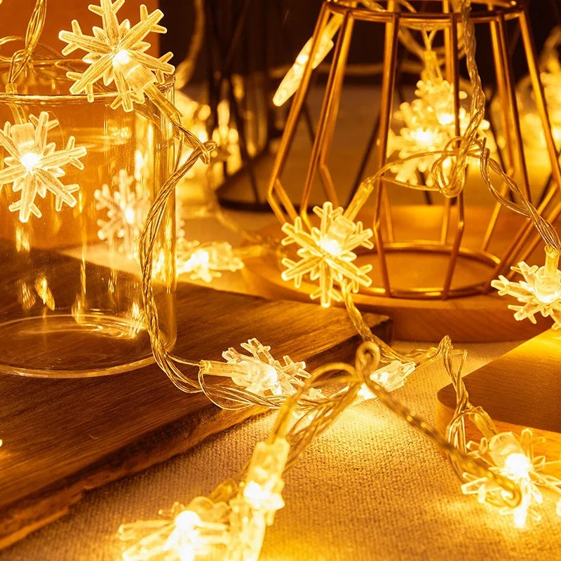 1pc LED Christmas Snowflake String