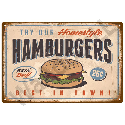 Diner Days Vintage Tin Sign