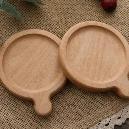 Natural Beech Wood Coffee & Tea Coaster - Table Piece