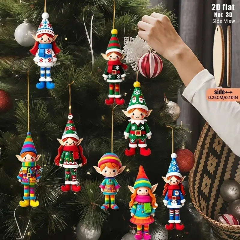 Christmas Wooden Pendants - Tree Hanging Oranment