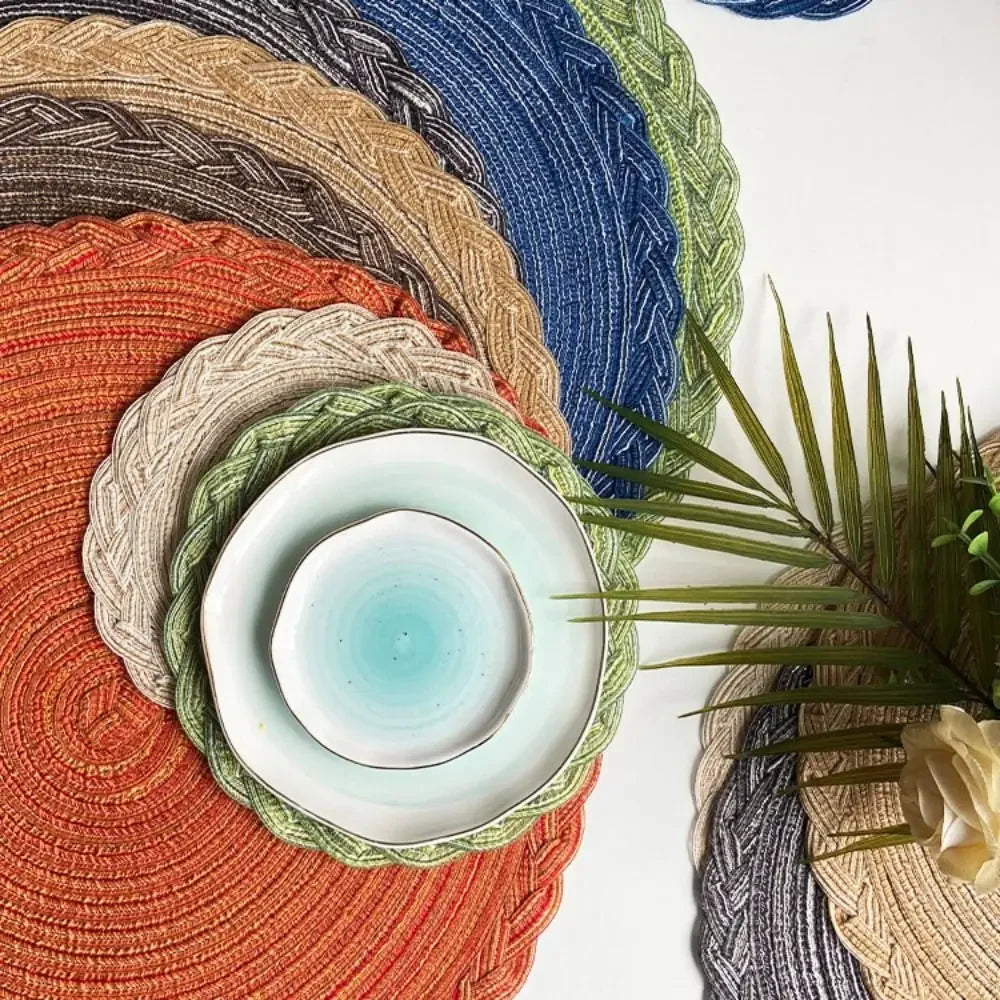 Woven Circle Placemat Set