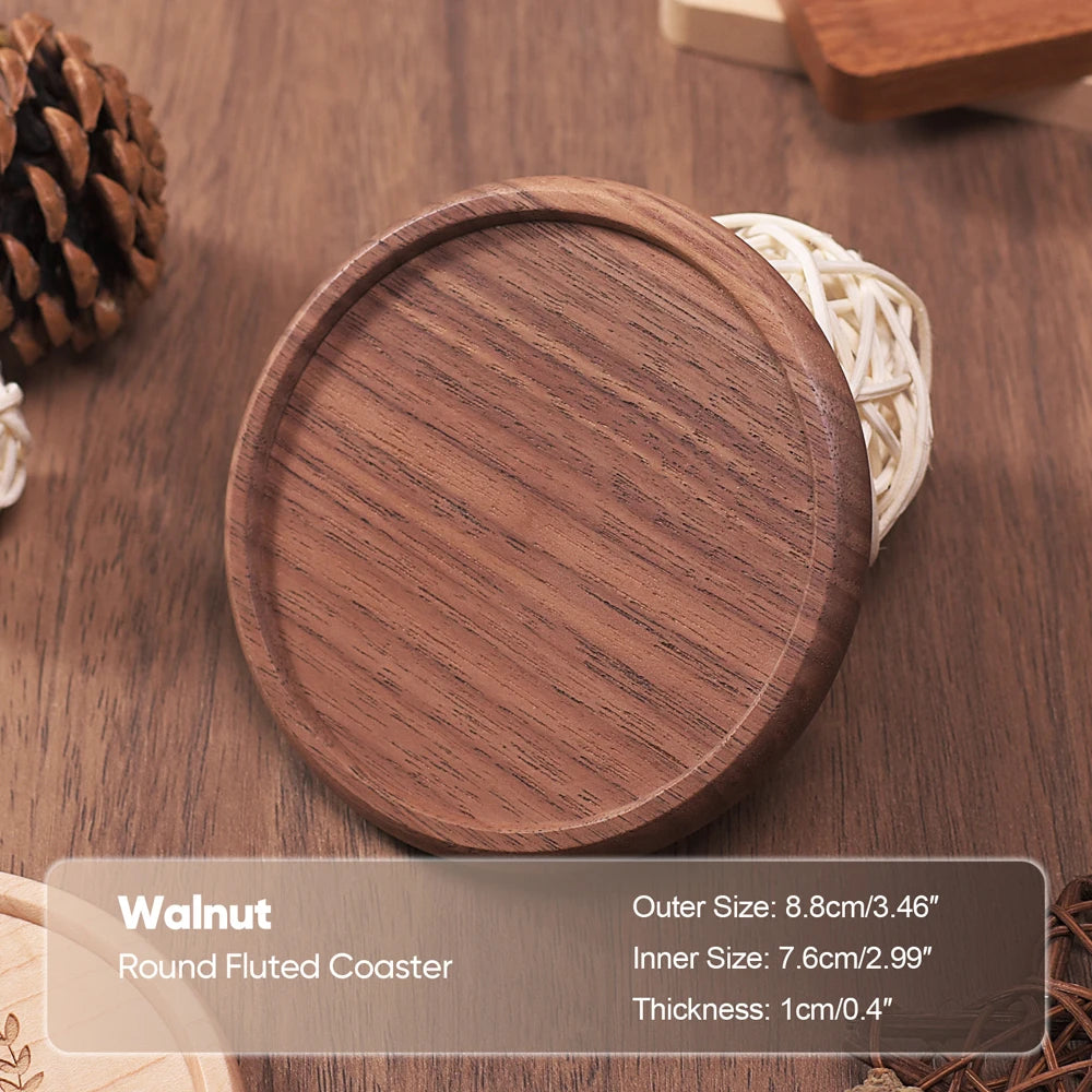 Natural Beech Wood Coffee & Tea Coaster - Table Piece