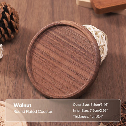 Natural Beech Wood Coffee & Tea Coaster - Table Piece