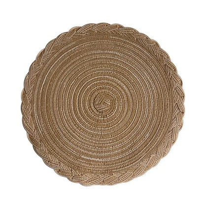 Woven Circle Placemat Set