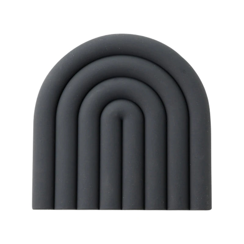 Modilan Rainbow Silicone Mat Pot Mat Thermal Mat Table Mat Heat Resistant High Temperature Cup Mat Thickened To Prevent Scalding Table Piece