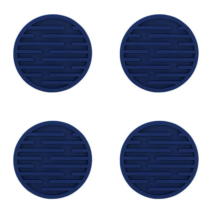 4PCS/lot 10cm Silicone Cup Pad Slip Insulation Pad Round Cup Mat Hot Drink Holder Mug Stand Home Kitchen Tool Cup Coaster Table Piece