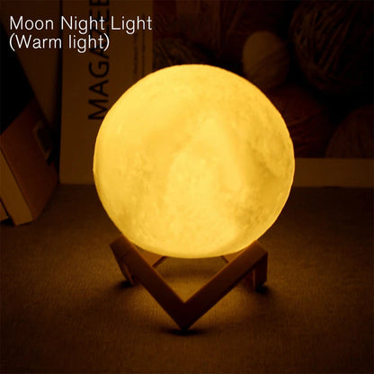 LED Moon Lamp Table Piece