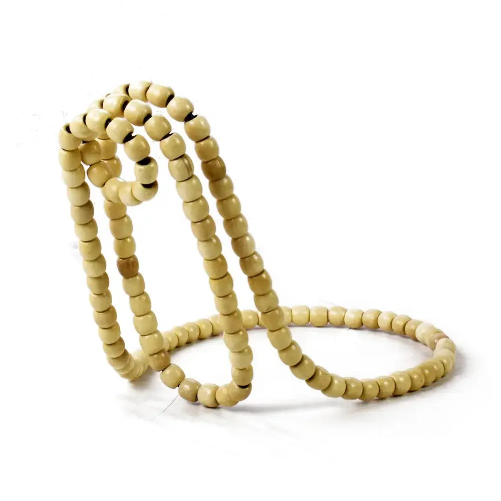 Floating Wooden Bead Wine Bottle Holder - Table Piece